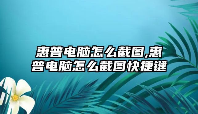 惠普電腦怎么截圖,惠普電腦怎么截圖快捷鍵