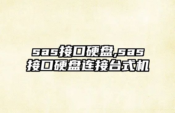 sas接口硬盤,sas接口硬盤連接臺式機(jī)